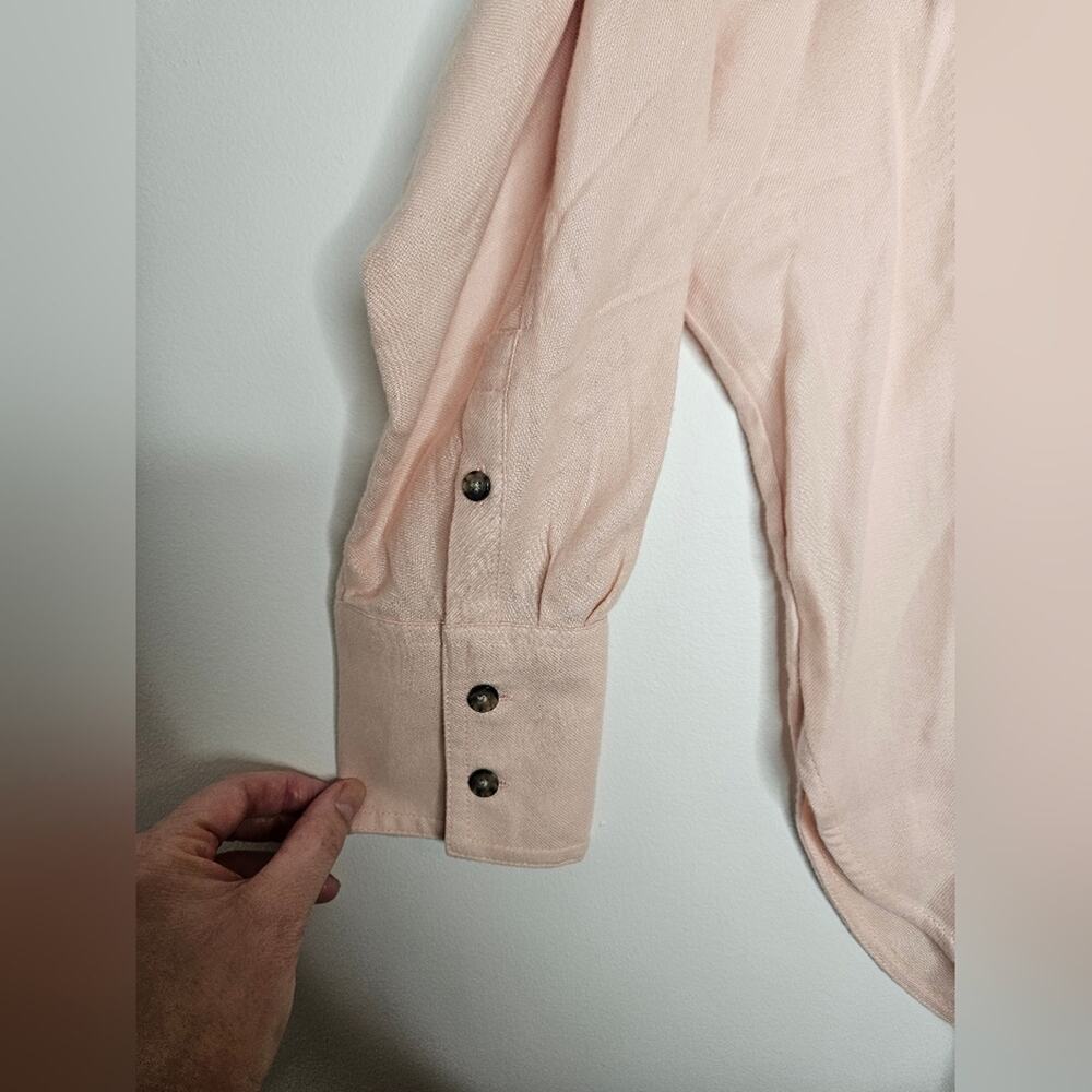 Madewell Blush Pink Collared Shirt NWT - Picture 3 of 5